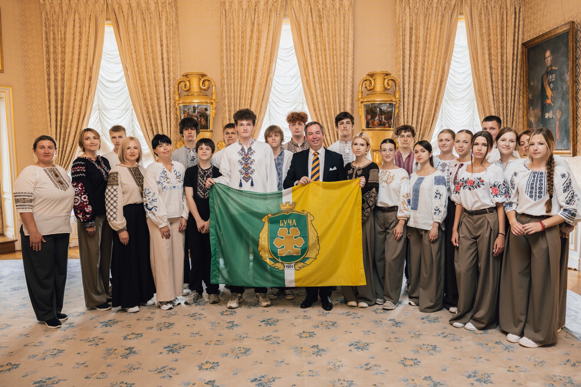 S.A.R. le Grand-Duc a accueilli les jeunes Ukrainiens de Boutcha au Palais grand-ducal le lundi 13 juillet 2026