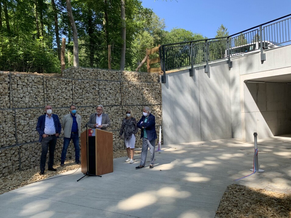 Inauguration du passage souterrain beim Fräiheetsbam