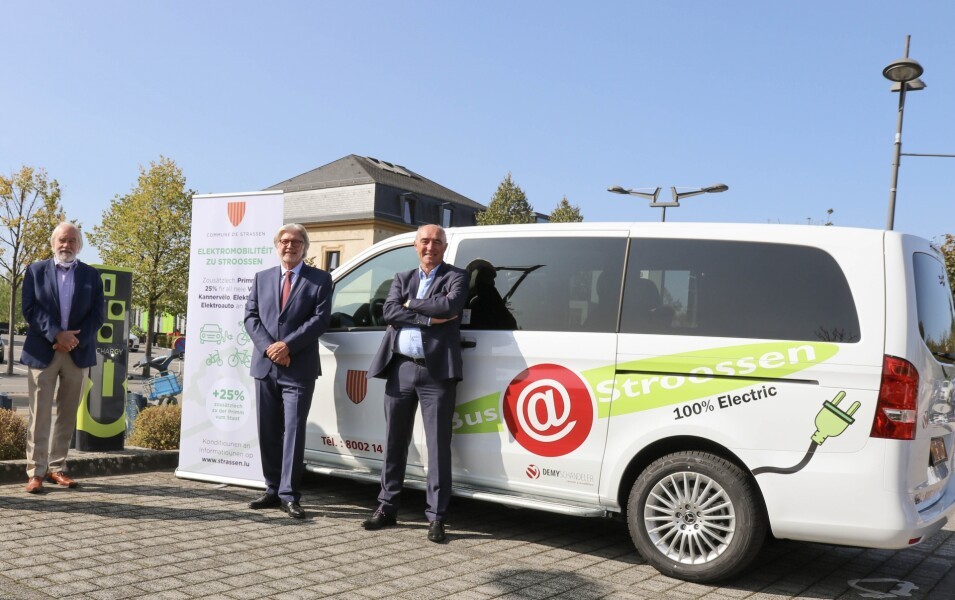 Inauguration officielle du Bus@Stroossen électrique