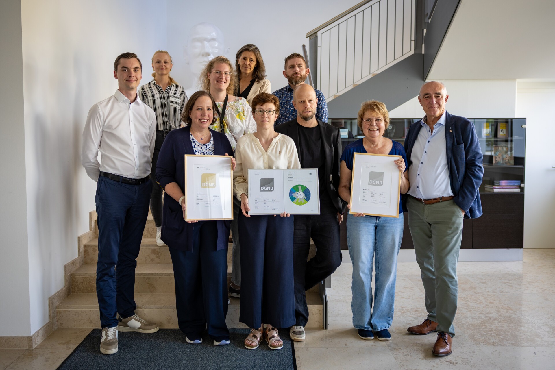 La Commune de Strassen doublement récompensée par la DGNB pour son engagement en faveur du développement durable