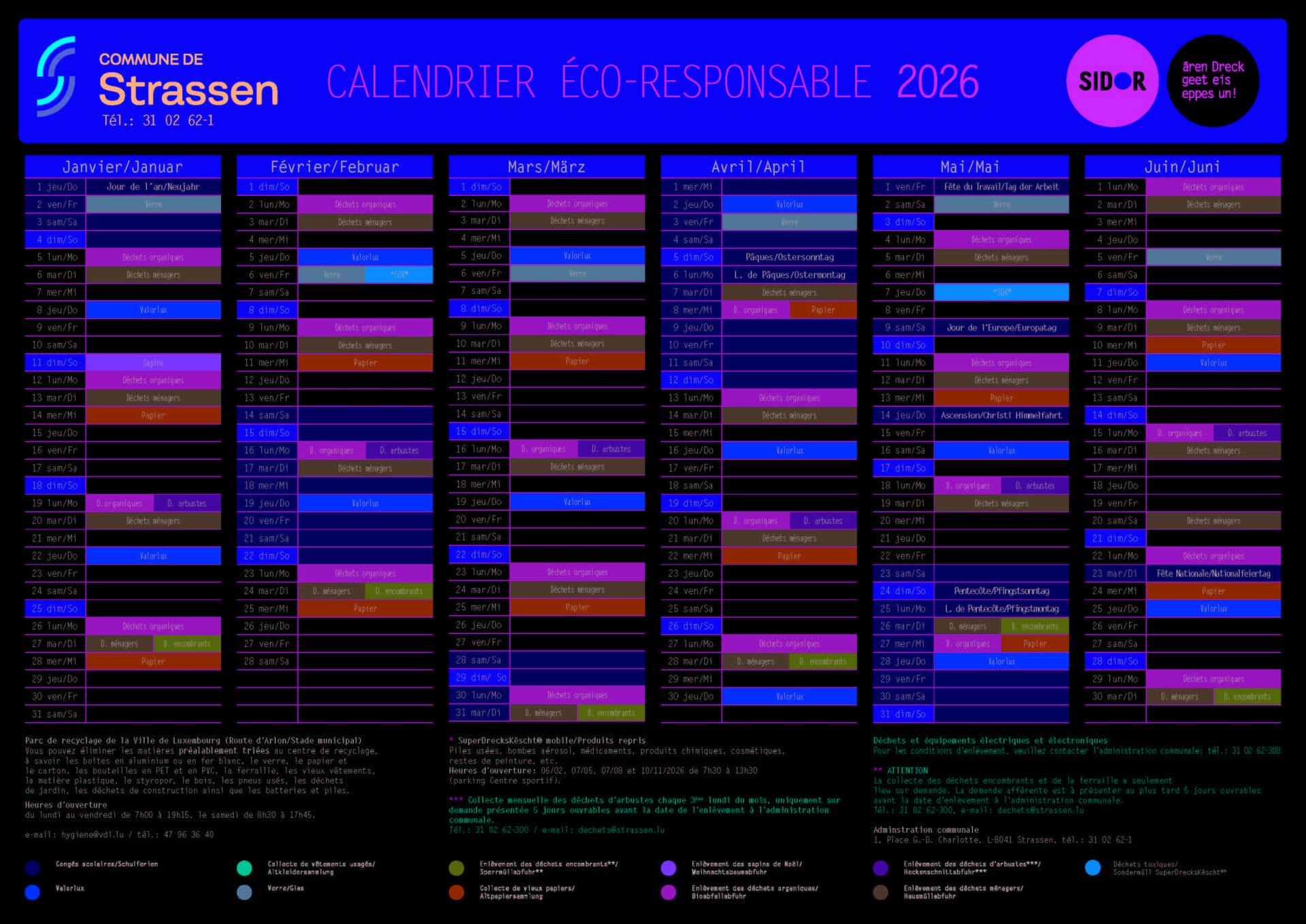 Calendrier Éco-responsable 2026