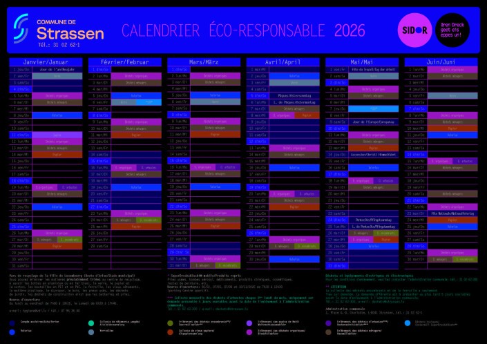 Calendrier Éco-responsable 2026