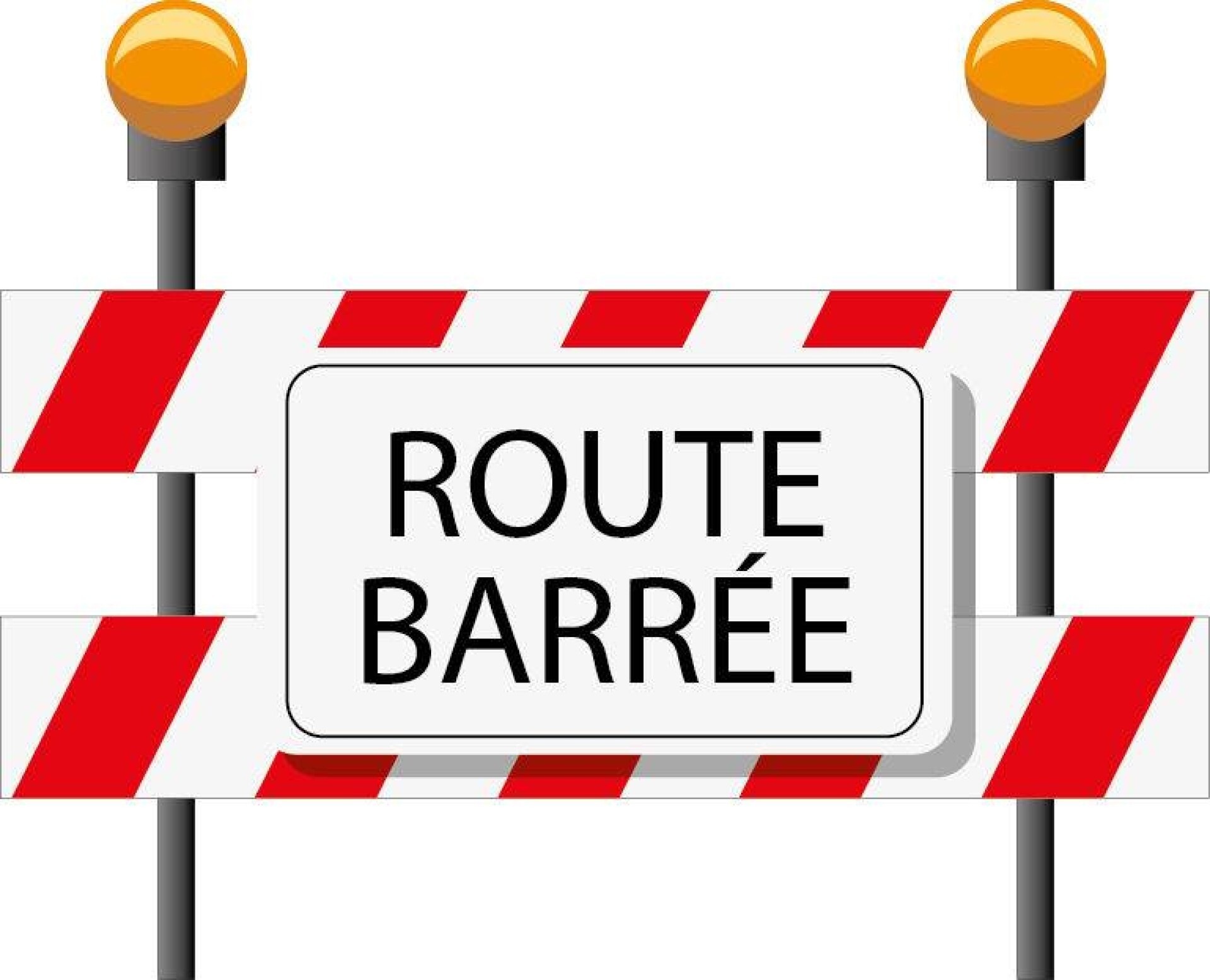 Route barrée - rue du Bois le 2 novembre 2026